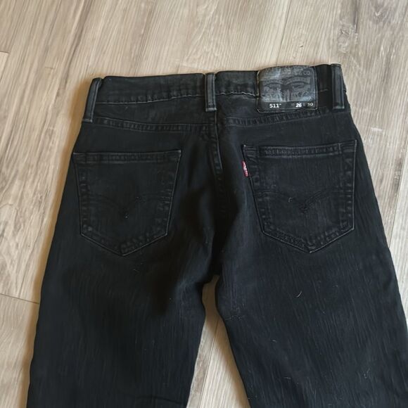 Levi Strauss Co 511 Black Skinny Jeans Size 26 2 3 - Picture 5 of 6